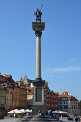 Fototapeta na wymiar Colonne de Sigismond III Varsovie Place du château