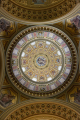 Fototapeta na wymiar Inside the St Stephen's Basilica