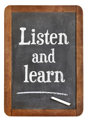 Obraz premium listen and learn