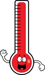Cartoon Thermometer Happy