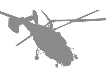 helicóptero cinza