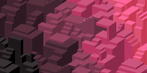 Purple and pink design background with blocks