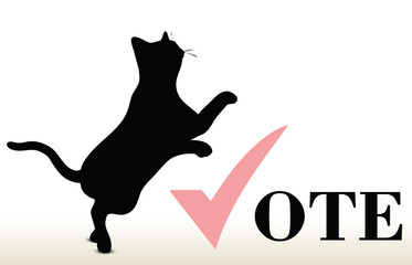 illustration of cat silhouette