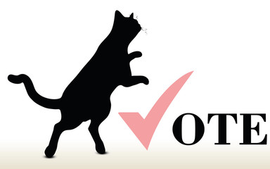 illustration of cat silhouette