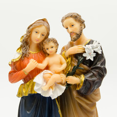 Holy family isolated