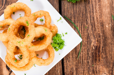 Portion of Onion Rings