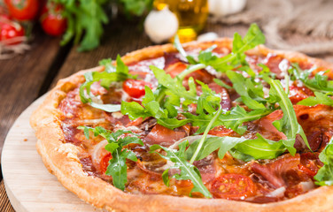 Homemade Ham Pizza
