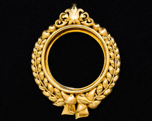 gold locket frame pendant