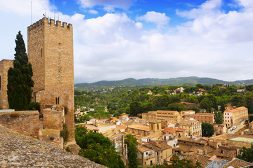 Fototapeta premium view of Tortosa from Suda castle