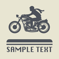 Obraz premium Motorcycle icon or sign
