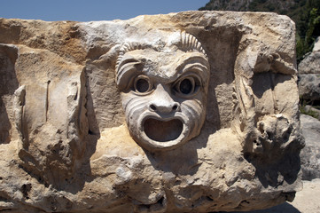 Rock-cut tombs in Myra, Demre, Turkey, Scene 23