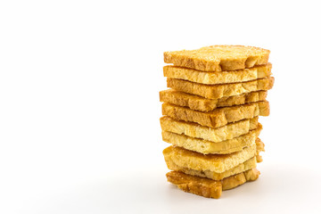 Group of sliced bread.