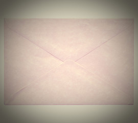 Retro letter envelope