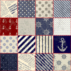 quilting design in nautical style