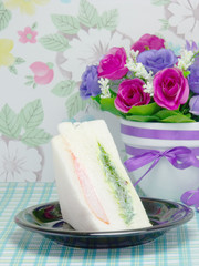 alaska crabstick seasoned seaweed sandwich