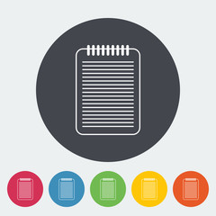 Document single icon.
