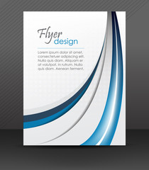 Fototapeta premium Abstract flyer or cover design with halftone effect