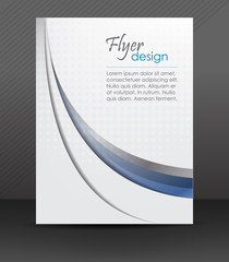 Fototapeta premium Abstract flyer or cover design with halftone effect