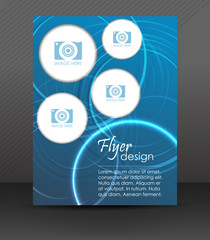 Professional business flyer template or corporate banner