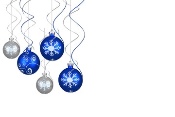 Digital hanging christmas bauble decoration