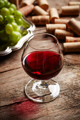 Vintage wine still life