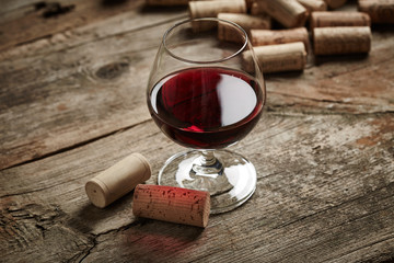 Vintage wine still life
