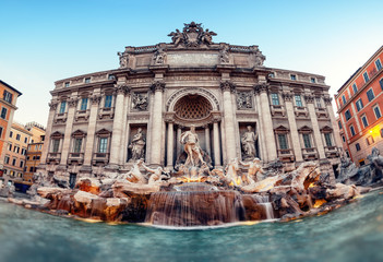 Obrazy na Plexi  Fontanna di Trevi (Fontana di Trevi). Rzym, Włochy.