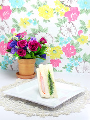 alaska crabstick seasoned seaweed sandwich