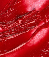 Panele Szklane Podświetlane  Red lipstick texture