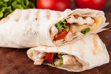 tortilla wrap, fajita