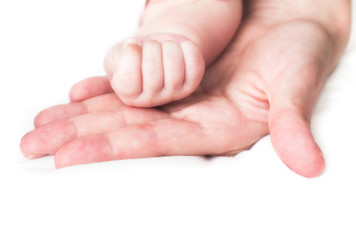 Baby and mother's hands