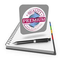 Premium quality guaranteed label