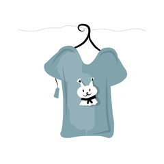 Top on hangers with funny squirrel design