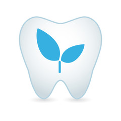 Tooth with a plant icon