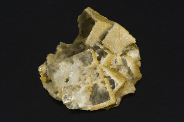 Huge Fluorite encrusted in quartz, Vignola, Italy. 40cm across.