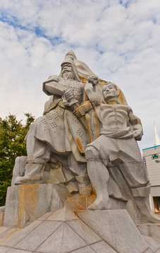Memorial of Korean general Yun Heung-Shin in Busan, Korea