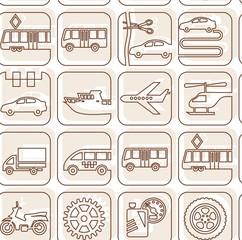 Фон общественный транспорт контур. Background public transport