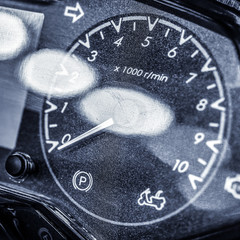 Closeup photo of car interiors
