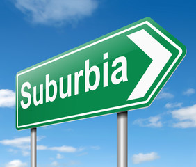 Suburbia concept.