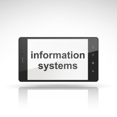 information systems words on mobile phone