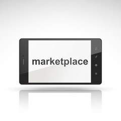 marketplace word on mobile phone