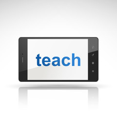 teach word on mobile phone