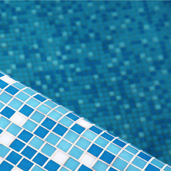 Blue pool tile background - 70938995