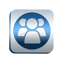 Bouton chromé : groupe