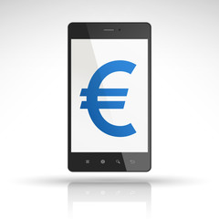 euro symbol on mobile phone