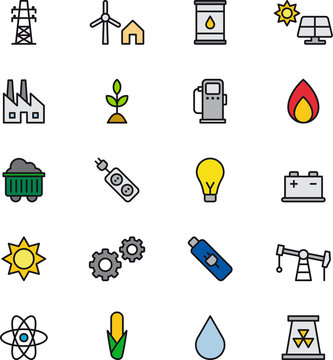 Energy & Power icons