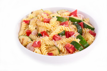 pasta cooked with vegetables