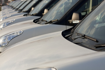 Cars in a row