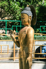 copper buddha in swayambhunath,kathmandu nepal