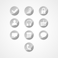 set concept web icon